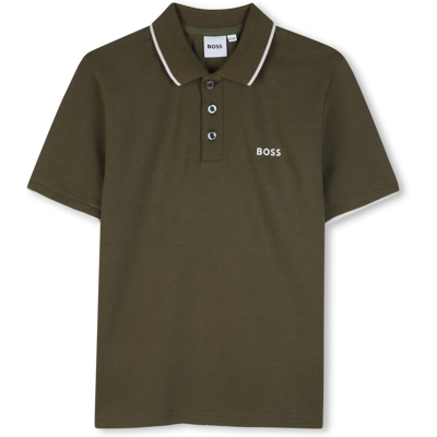 Boss - Polo Manches Courtes - Olive Night - Garçon - 4 Ans OLIVE NIGHT 4 ans male - Publicité Boss - Polo Manches Courtes - Olive Night - Garçon - 4 Ans OLIVE NIGHT 4 ans male - Publicité