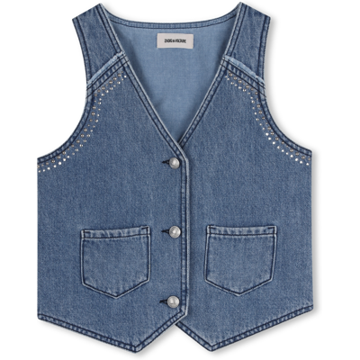 Zadig & Voltaire - Gilet Sans Manches - Double Stone+brossage - Fille - 16 Ans DOUBLE STONE+BROSSAGE 16 ans female - Publicité Zadig & Voltaire - Gilet Sans Manches - Double Stone+brossage - Fille - 16 Ans DOUBLE STONE+BROSSAGE 16 ans female - Publicité