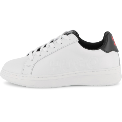 Hugo - Baskets En Cuir De Vachette - Blanc - Garçon - Taille 30 BLANC taille 30 male - Publicité Hugo - Baskets En Cuir De Vachette - Blanc - Garçon - Taille 30 BLANC taille 30 male - Publicité