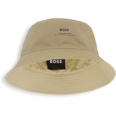 Boss - Bob Réversible - Sand - Garçon - Taille 58 SAND taille 58 male - Publicité Boss - Bob Réversible - Sand - Garçon - Taille 58 SAND taille 58 male - Publicité