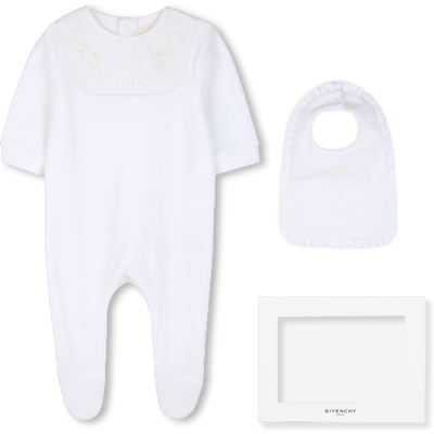 Givenchy - Ensemble Pyjama Et Bavoir - Blanc - Fille - 12 Mois BLANC 12 mois female - Publicité Givenchy - Ensemble Pyjama Et Bavoir - Blanc - Fille - 12 Mois BLANC 12 mois female - Publicité