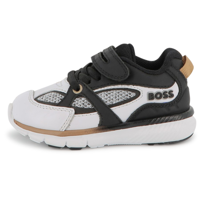 Boss - Baskets Avec Lacets Élastiqués - Blanc Noir - Garçon - Taille 29 BLANC NOIR taille 29 male - Publicité Boss - Baskets Avec Lacets Élastiqués - Blanc Noir - Garçon - Taille 29 BLANC NOIR taille 29 male - Publicité