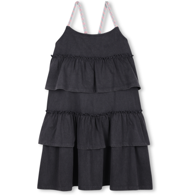 Billieblush - Robe À Volants À Bretelles - Bitume - Fille - 10 Ans BITUME 10 ans female - Publicité Billieblush - Robe À Volants À Bretelles - Bitume - Fille - 10 Ans BITUME 10 ans female - Publicité