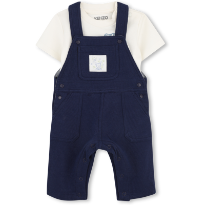 Kenzo Kids - Ensemble Tee-shirt Et Salopette - Medieval Blue - Garçon - 12 Mois MEDIEVAL BLUE 12 mois male - Publicité Kenzo Kids - Ensemble Tee-shirt Et Salopette - Medieval Blue - Garçon - 12 Mois MEDIEVAL BLUE 12 mois male - Publicité