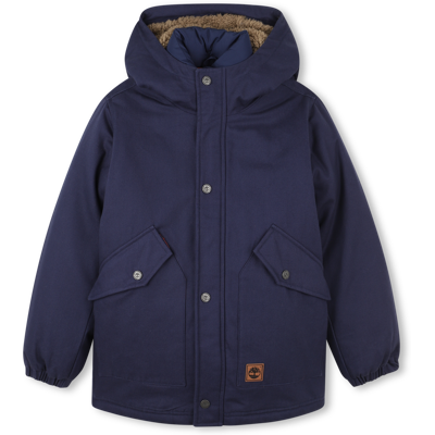 Timberland - Parka En Toile De Coton - Indigo Blue - Garçon - 12 Ans INDIGO BLUE 12 ans male - Publicité Timberland - Parka En Toile De Coton - Indigo Blue - Garçon - 12 Ans INDIGO BLUE 12 ans male - Publicité