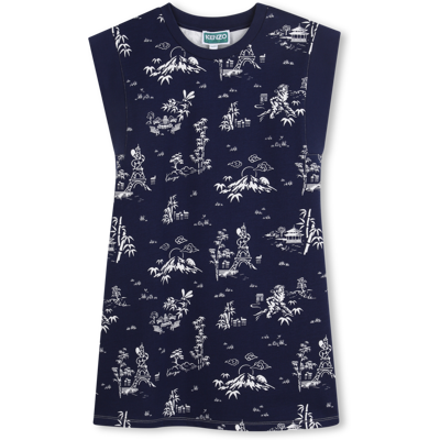 Kenzo Kids - Robe En Molleton - Medieval Blue - Fille - 4 Ans MEDIEVAL BLUE 4 ans female - Publicité Kenzo Kids - Robe En Molleton - Medieval Blue - Fille - 4 Ans MEDIEVAL BLUE 4 ans female - Publicité
