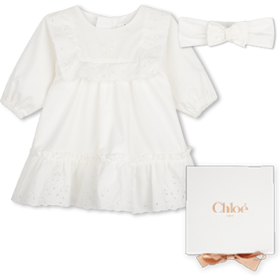 Chloe - Ensemble Robe Et Bandeau - Offwhite - Fille - 9 Mois OFFWHITE 9 mois female - Publicité Chloe - Ensemble Robe Et Bandeau - Offwhite - Fille - 9 Mois OFFWHITE 9 mois female - Publicité