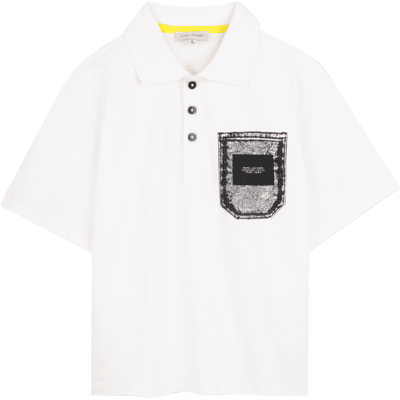 Marc Jacobs - Polo À Manches Courtes - Blanc - Garçon - 6 Ans BLANC 6 ans male - Publicité Marc Jacobs - Polo À Manches Courtes - Blanc - Garçon - 6 Ans BLANC 6 ans male - Publicité
