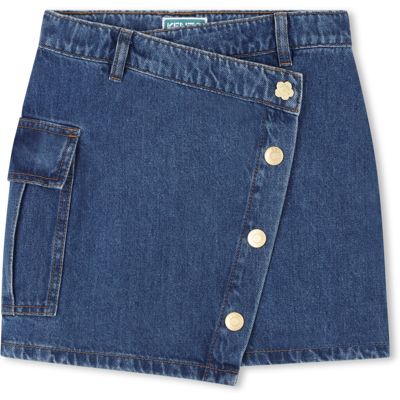 Kenzo Kids - Jupe En Denim - Denim Light Blue - Fille - 6 Ans DENIM LIGHT BLUE 6 ans female - Publicité Kenzo Kids - Jupe En Denim - Denim Light Blue - Fille - 6 Ans DENIM LIGHT BLUE 6 ans female - Publicité