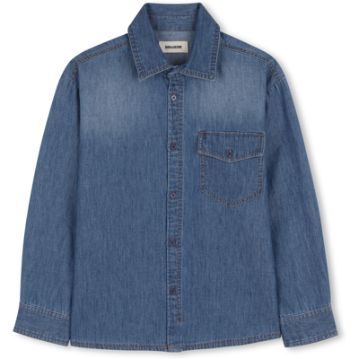 Zadig & Voltaire - Chemise Logo - Denim Blue - Garçon - 10 Ans DENIM BLUE 10 ans male - Publicité Zadig & Voltaire - Chemise Logo - Denim Blue - Garçon - 10 Ans DENIM BLUE 10 ans male - Publicité