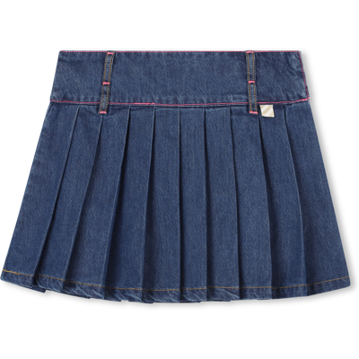 Billieblush - Jupe En Denim Plissée - Denim Blue - Fille - 5 Ans DENIM BLUE 5 ans female - Publicité Billieblush - Jupe En Denim Plissée - Denim Blue - Fille - 5 Ans DENIM BLUE 5 ans female - Publicité