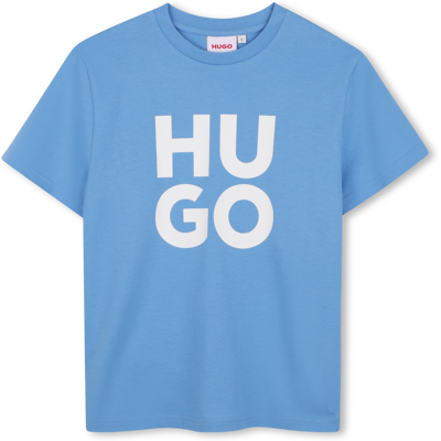 Hugo - Tee-shirt Manches Courtes - Bleu - Garçon - L BLEU L male - Publicité Hugo - Tee-shirt Manches Courtes - Bleu - Garçon - L BLEU L male - Publicité