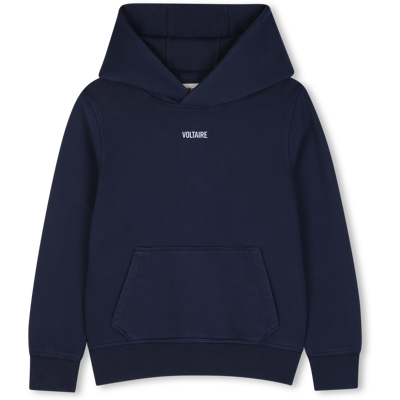 Zadig & Voltaire - Sweat-shirt À Capuche - Bleu Cargo - Garçon - 12 Ans BLEU CARGO 12 ans male - Publicité Zadig & Voltaire - Sweat-shirt À Capuche - Bleu Cargo - Garçon - 12 Ans BLEU CARGO 12 ans male - Publicité