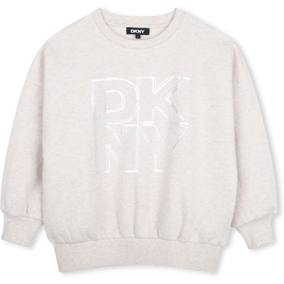 Dkny - Sweat-shirt - Beige Chine - Fille - 4 Ans BEIGE CHINE 4 ans female - Publicité Dkny - Sweat-shirt - Beige Chine - Fille - 4 Ans BEIGE CHINE 4 ans female - Publicité