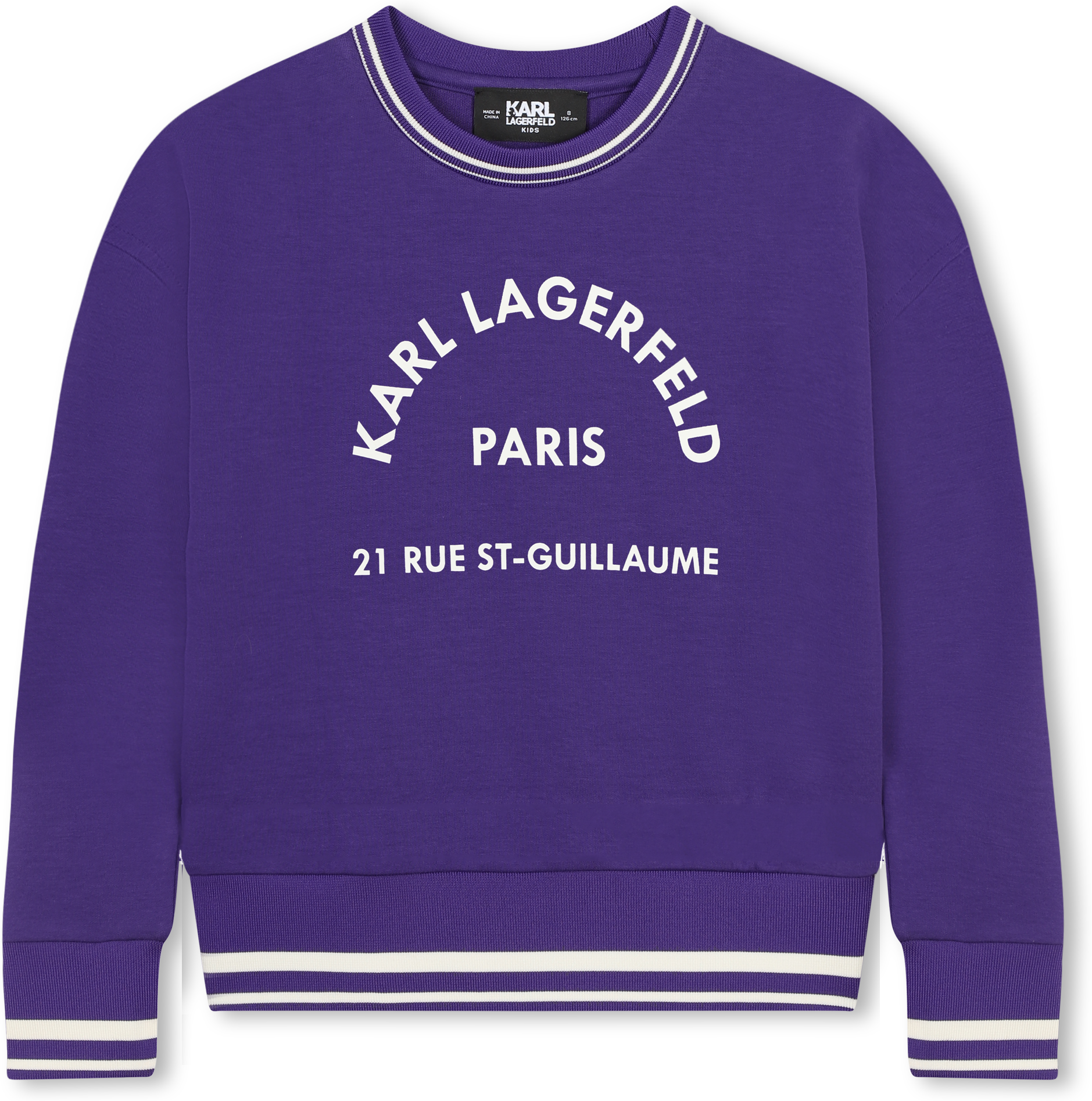 Karl Lagerfeld Kids - Sweat-shirt Avec Imprimé Placé - Fille - Taille 2 ans - Violet - Kids Around violet 02A female