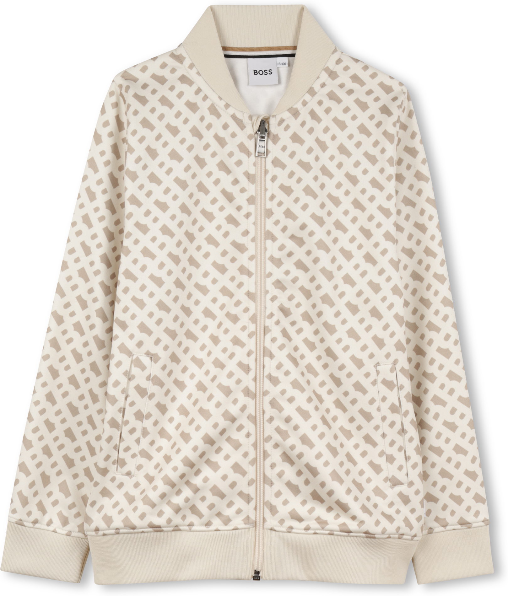 Boss - Sweat-shirt Imprimé Monogramme - Garçon - Taille 14 ans - Vanille - Kids Around VANILLE 14A male