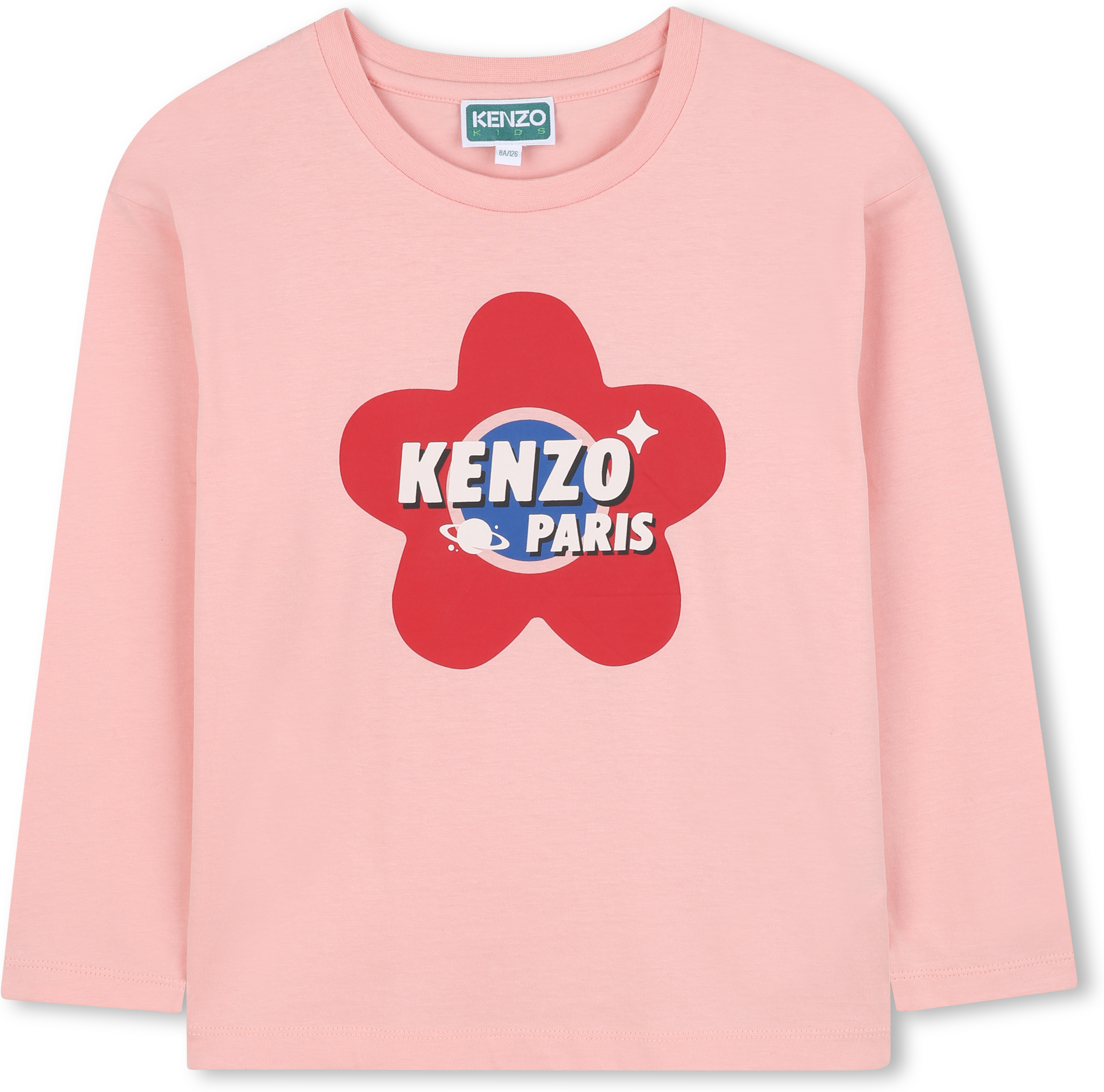 Kenzo Kids - T-shirt à Manches Longues - Fille - Taille 3 ans - Rose - Kids Around rose 03A female