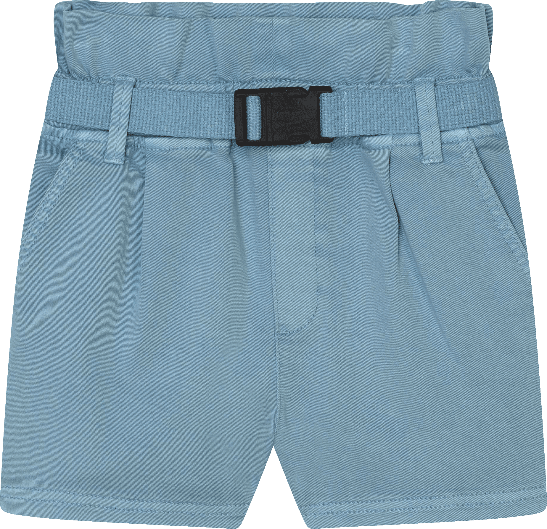 Dkny - Short En Coton Et Ceinture - Fille - Taille 4 ans - Aqua - Kids Around AQUA 04A female