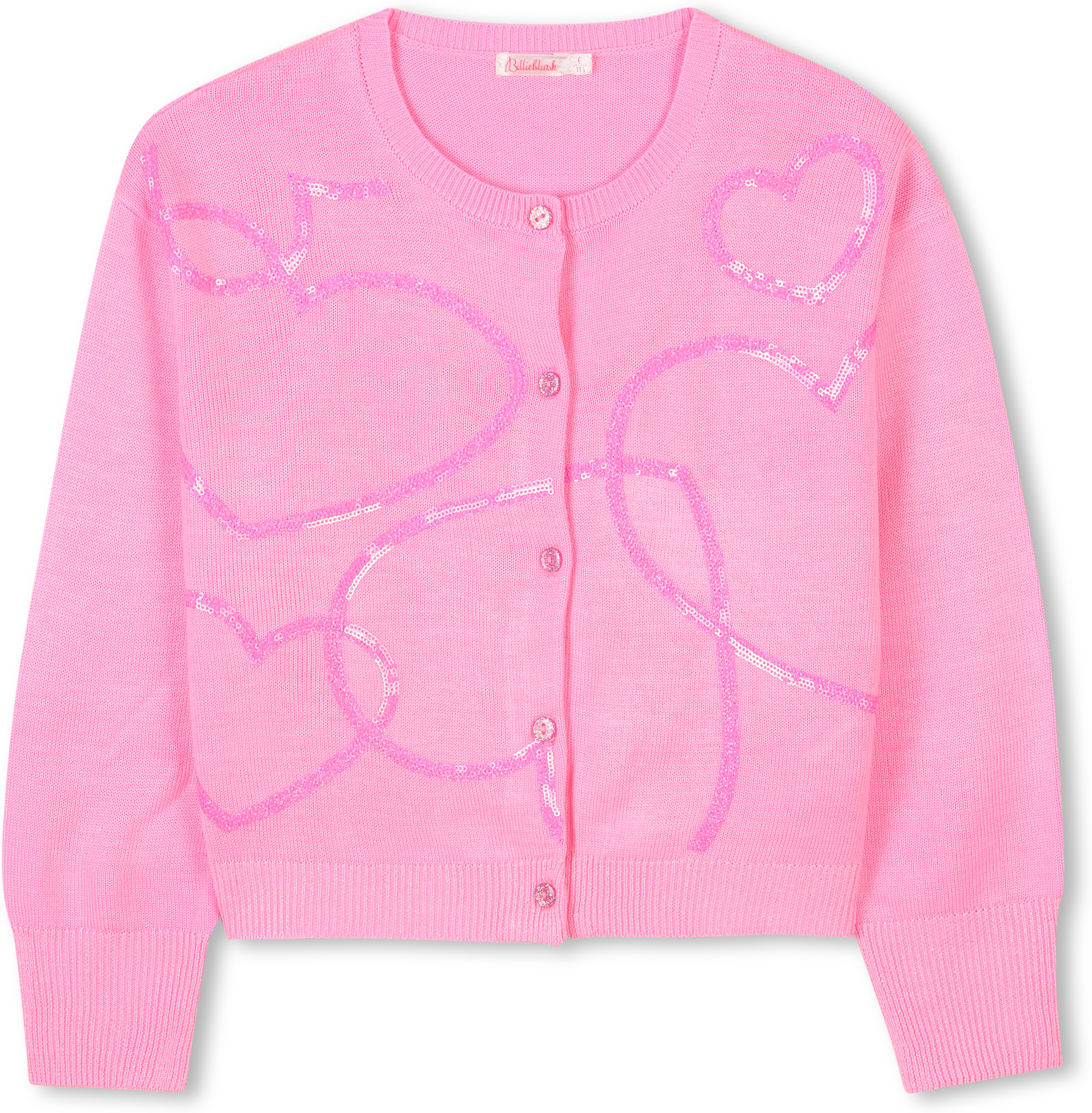 Billieblush - Cardigan En Tricot Orné De Sequins - Fille - Taille 8 ans - 462 - Kids Around 462 08A female