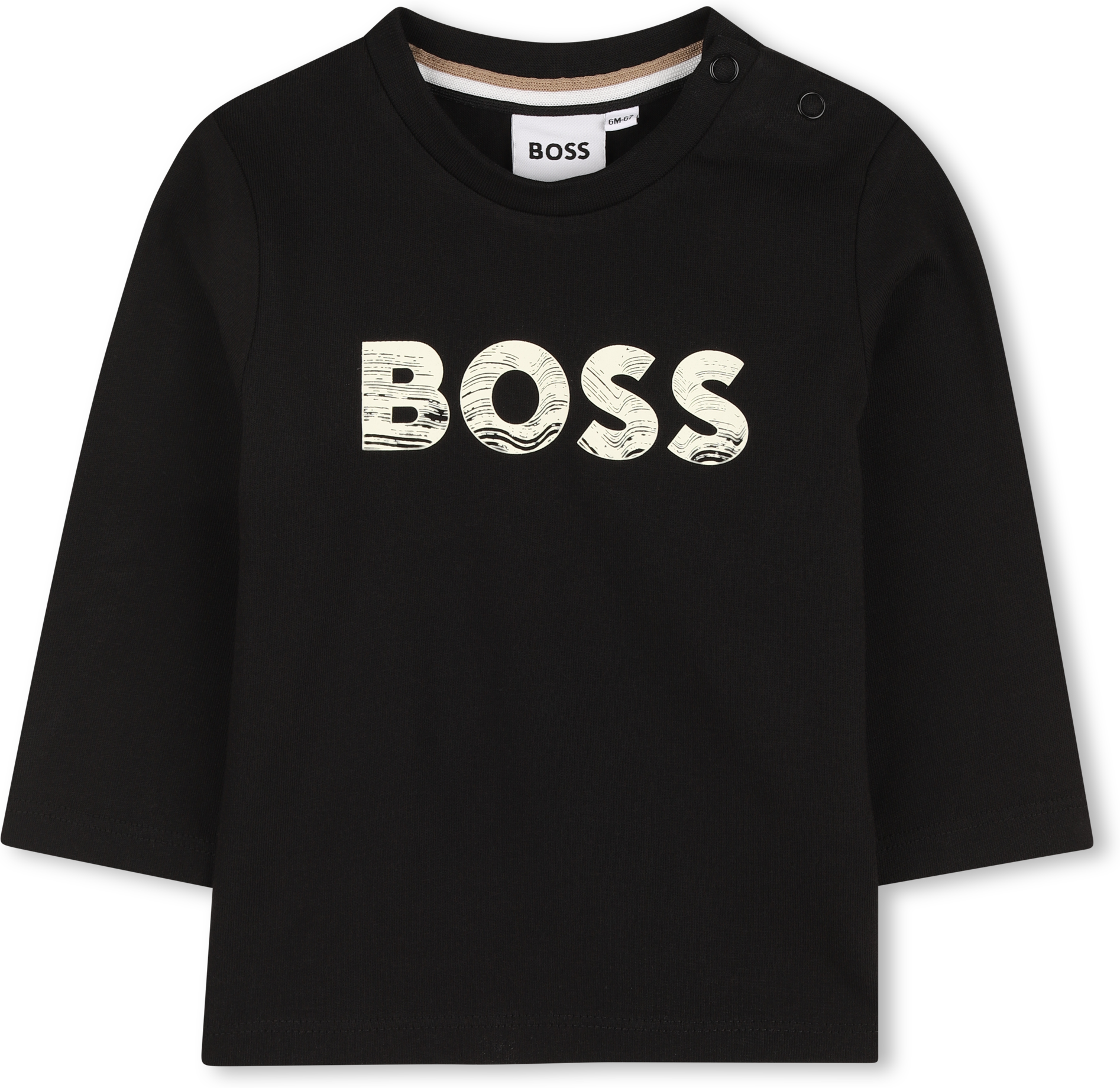Boss - T-shirt à Manches Longues - Garçon - Taille 2 ans - Noir - Kids Around noir 02A male