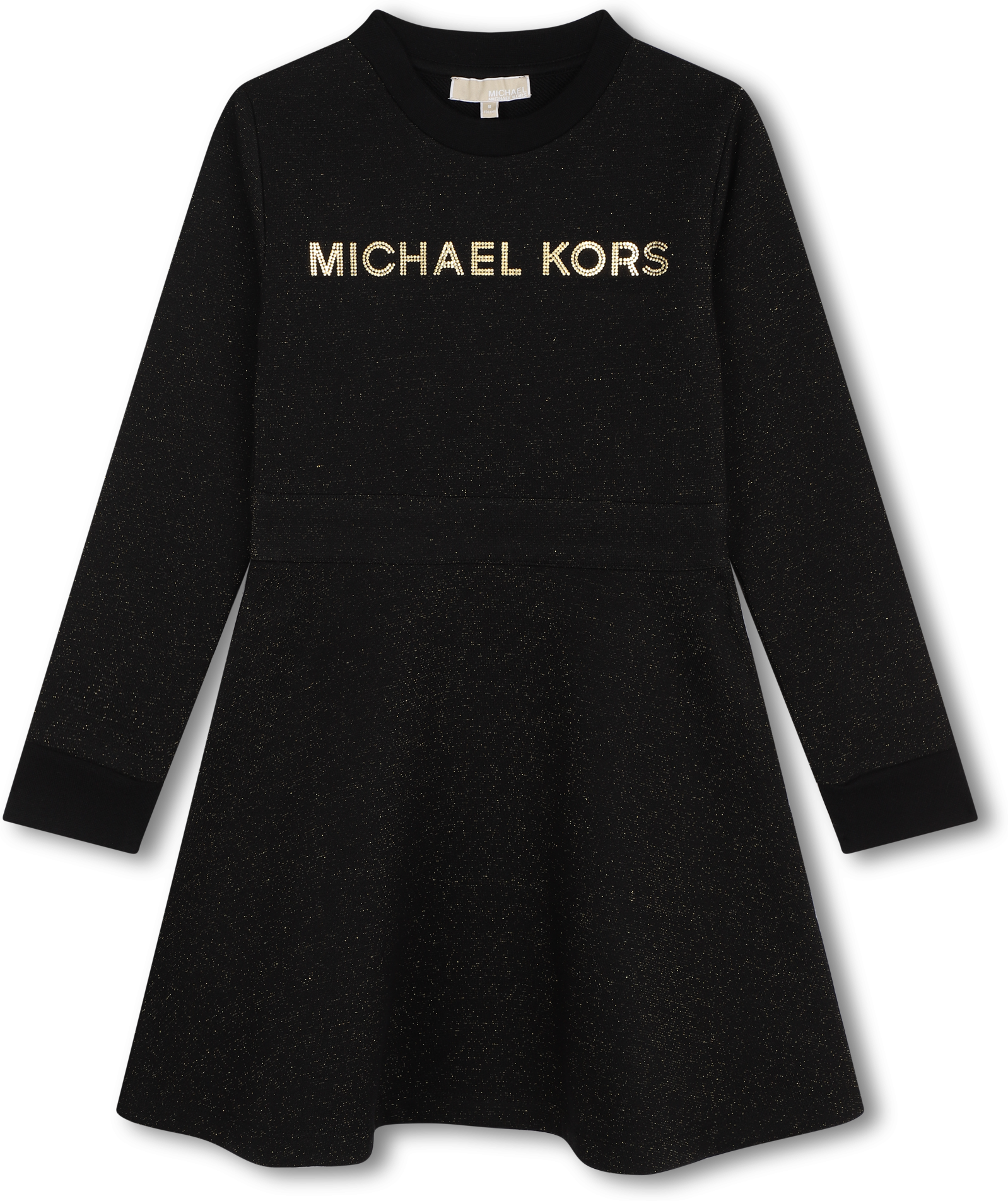 Michael Kors - Robe Molletonnée Pailletée - Fille - Taille 12 ans - Noir - Kids Around noir 12A female
