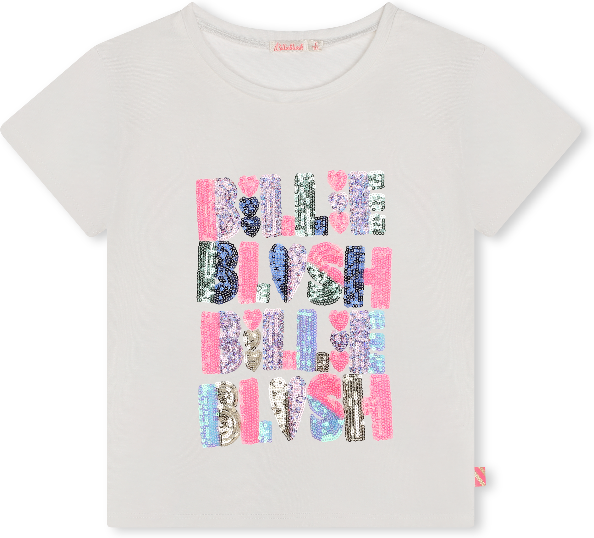Billieblush - T-shirt à Manches Courtes - Fille - Taille 8 ans - 121 - Kids Around 121 08A female