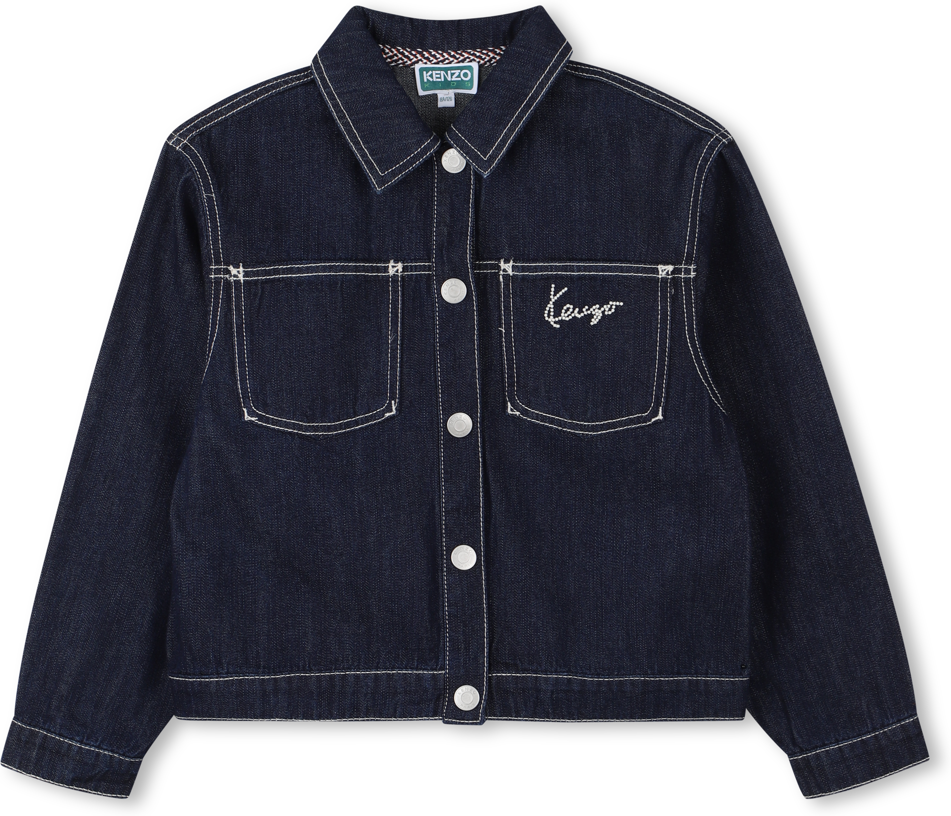 Kenzo Kids - Veste En Denim - Fille - Taille 8 ans - Denim Brut - Kids Around DENIM BRUT 08A female