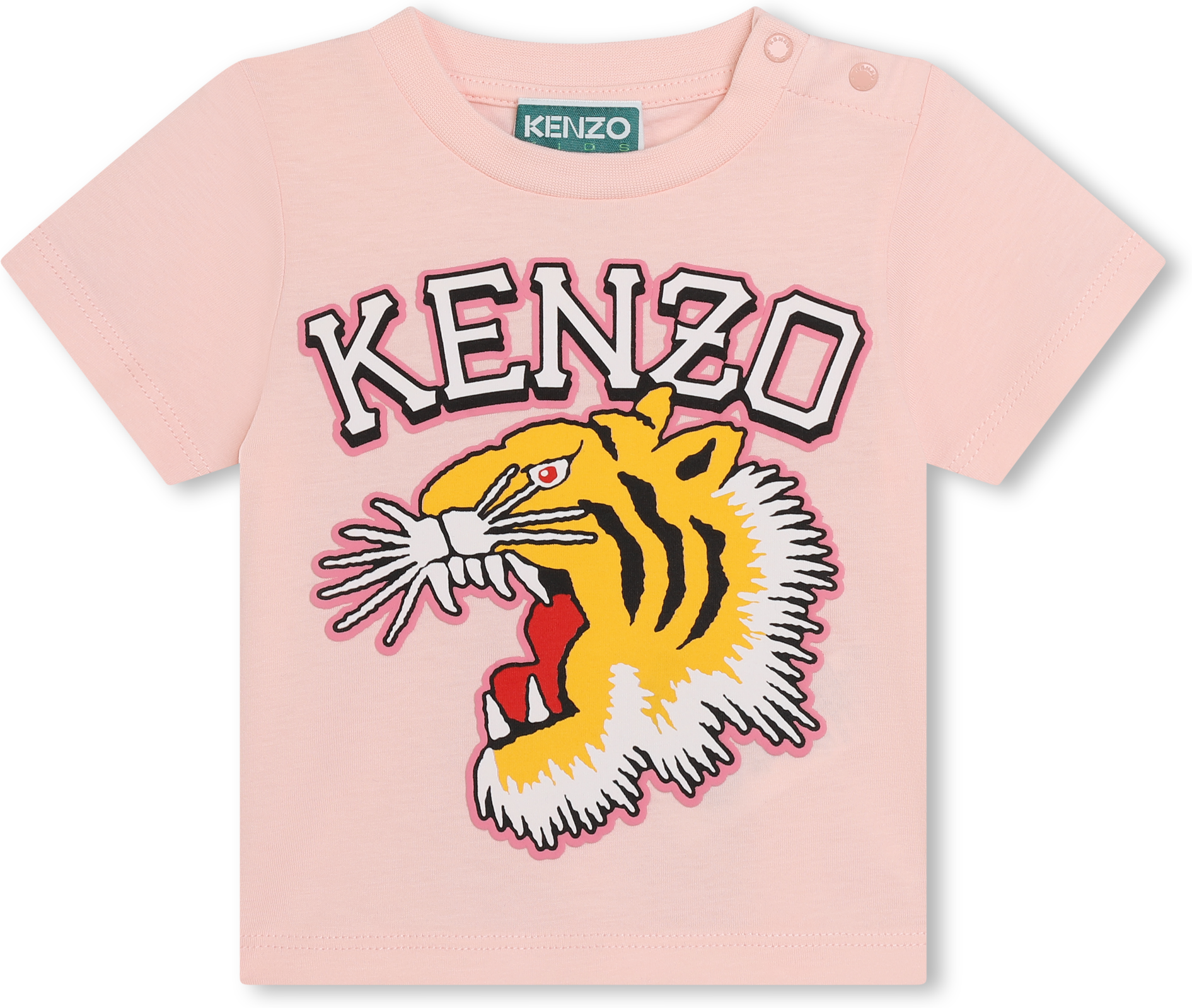 Kenzo Kids - T-shirt Pressionné En Coton - Unisexe - Taille 2 ans - Rose - Kids Around rose 02A UNISEXE