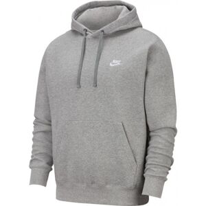 Sweat de tennis pour hommes Nike Sportswear Club Hoodie PO BB - grey heather/matte silver/white gris S male - Publicité