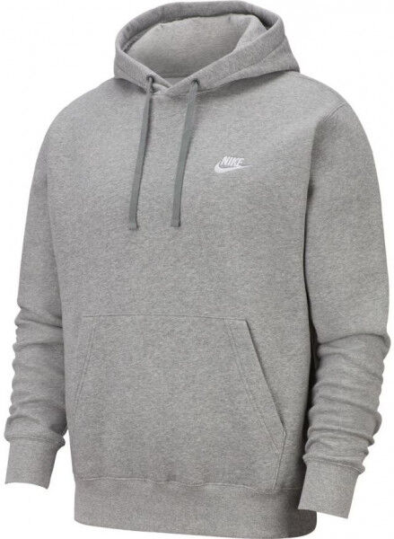 Sweat de tennis pour hommes Nike Sportswear Club Hoodie PO BB - grey heather/matte silver/white gris S male