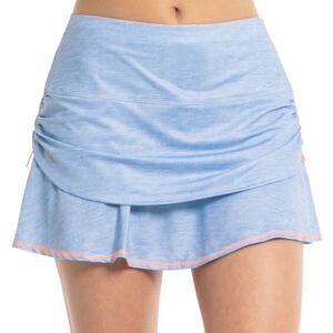 Jupes de tennis pour femmes Lucky in Love Liberty In Love Chambray Ruched Skirt - light denim bleu M female