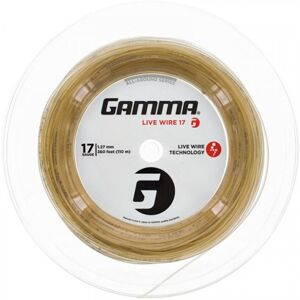 Cordes de tennis Gamma Live Wire Revelation 110 m naturelle 127 mm unisex