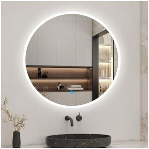 Miroir de salle de bain lumineux rond à Leds- D. 120 cm