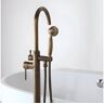 KROOS Robinet mitigeur bain-douche sur pied bronze - Corbeau