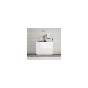 AZURA HOME DESIGN Buffet 2 portes JUPITER blanc laque brilliant 120 cm