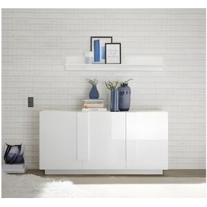 AZURA HOME DESIGN Buffet 3 portes JUPITER blanc laque brillant 182 cm