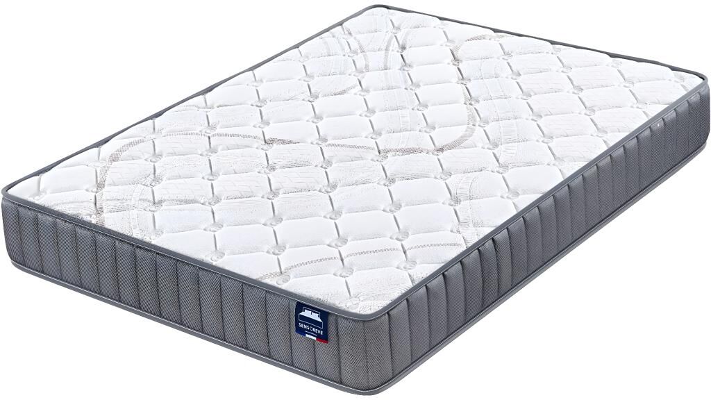 SensoRêve Matelas Sirius 120x190cm - Latex Naturel & Accueil Confort 400g/m2 (Anti-Points de Pression)- Épaisseur 22cm-Soutien Tonique Ferme & Enveloppant-Label sanitized