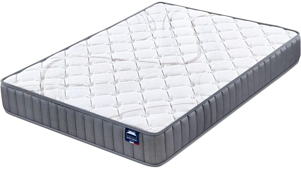 SensoRêve Matelas Sirius 160x200cm - Latex Naturel & Accueil Confort 400g/m2 (Anti-Points de Pression)- Épaisseur 22cm-Soutien Tonique Ferme & Enveloppant-Label sanitized