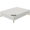 Ensemble matelas Confort + sommier 140x190 hauteur 15cm