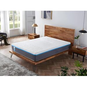 Matelas 90x200cm Equilibré, Latex Naturel et Gel Mémoire De Forme,