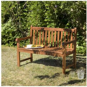 Macabane HANNA - Banc de jardin Java en bois teck huilé