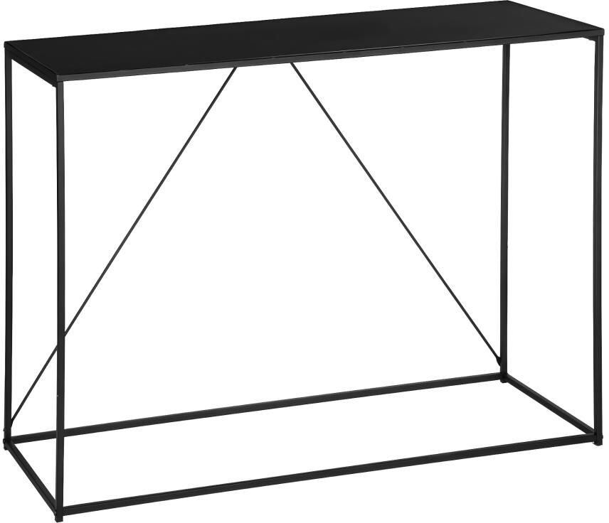 Atmosphera Meuble Console en Métal Noir L120 x H 85 cm