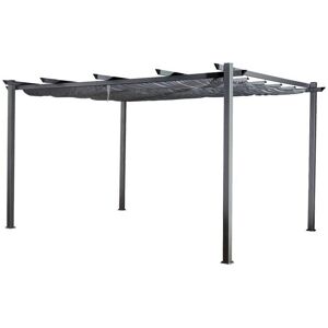 Happy Garden Pergola autoportante 3 × 4m CASSIS grise - structure aluminium - HAPPY GARDEN