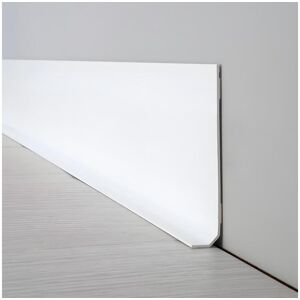 99déco Plinthe PVC lot de 25 L200xH. 8cm - Blanche - PVC