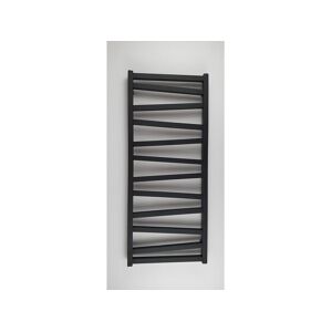 STANO Radiateur sèche-serviettes eau chaude design CYRKA 97 x 50 cm noir mat