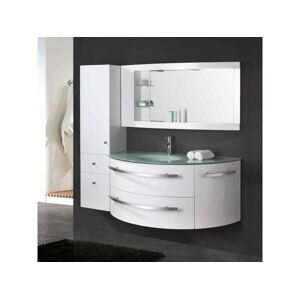 ELITESHOPPING Meuble de Salle de Bain 120 cm Colonne et Lavabo inclus – Annabelle