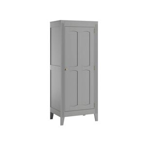 Calicosy Armoire 1 Porte avec Étagères et Penderie L80.5 x H196.8 cm - Milenne