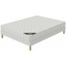 Ensemble matelas Confort + sommier 140x190 hauteur 17cm