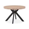 Les Tendances Table ronde extensible Myriade Noir et Chêne Clair