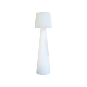 Lumisky Lampadaire design sans fil LED abat-jour ondulé multicolore dimmable LADY H110cm avec télécommande